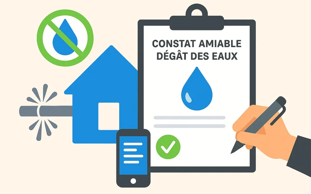 Constat amiable pour dégât des eaux : mode d’emploi complet