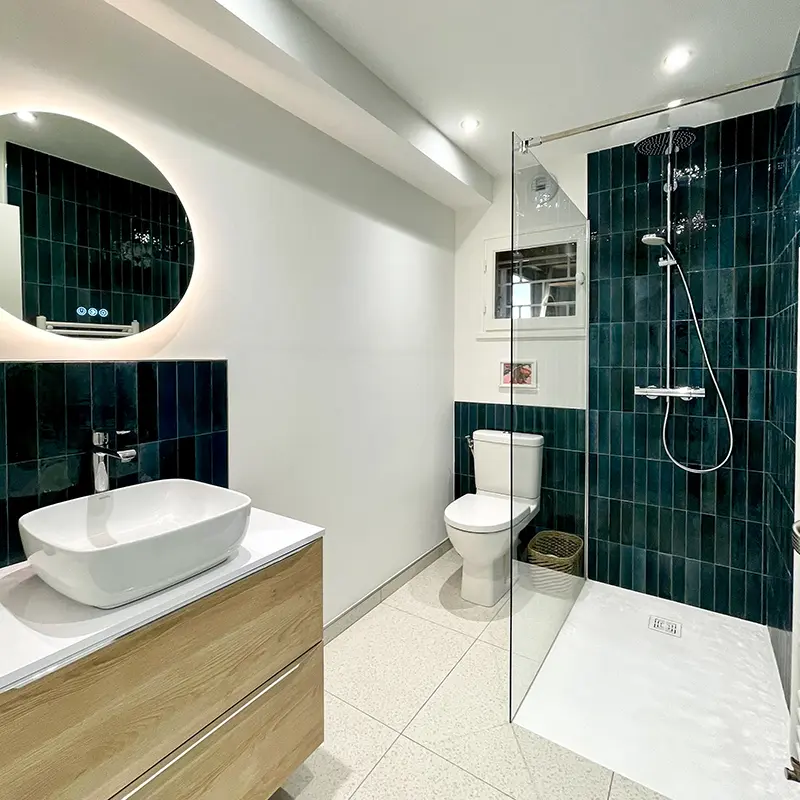Une salle de bain rénové à Grenoble par ISM 38